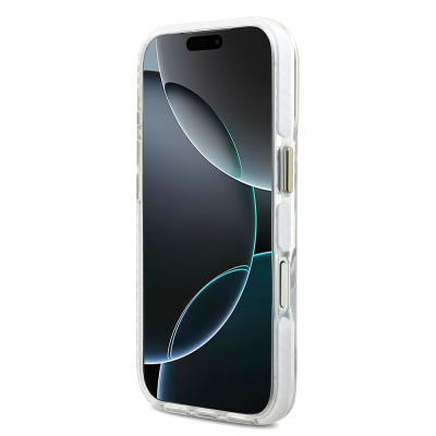 Apple iPhone 17 Pro Kılıf Lacoste Orjinal Lisanslı M-safe Şarj Özellikli Gold Timsah Logolu Buzlu Kapak - 22