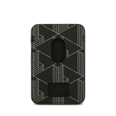 Apple iPhone 17 Pro Kılıf Lacoste Orjinal Lisanslı M-safe Şarj Özellikli PU Deri Tasarımlı Kartlıklı Karışık Monogram Desenli Kapak - 13