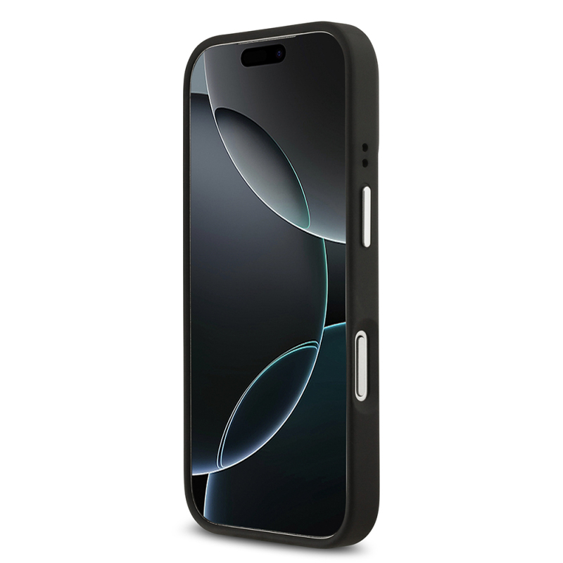 Apple iPhone 17 Pro Kılıf Lacoste Orjinal Lisanslı M-safe Şarj Özellikli PU Pike Desenli Standlı Metal Logolu Kapak - 6