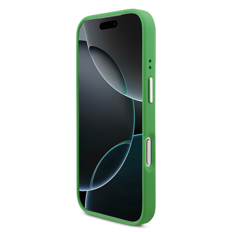 Apple iPhone 17 Pro Kılıf Lacoste Orjinal Lisanslı M-safe Şarj Özellikli PU Pike Desenli Standlı Metal Logolu Kapak - 16