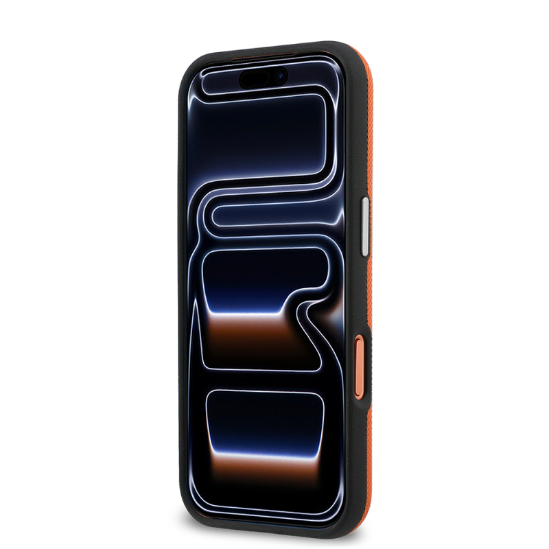 Apple iPhone 17 Pro Kılıf Lacoste Orjinal Lisanslı M-Safe Şarj Özellikli PVC Yarı Pike Desenli Arka Yüzey İkonik Timsah Dokuma Logolu Kapak - 7