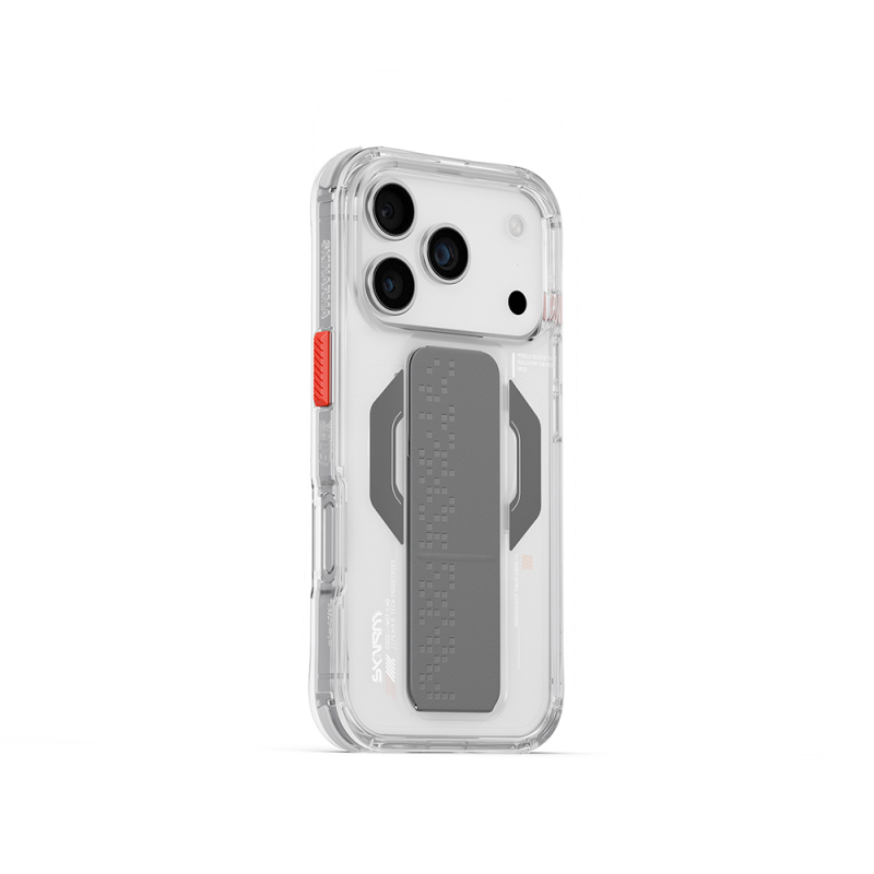 Apple iPhone 17 Pro Kılıf M-Safe Şarj Özellikli Airbag Tasarımlı Standlı Skinarma Haxa Kapak - 2