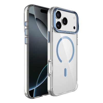 Apple iPhone 17 Pro Kılıf M-safe Şarj Özellikli Airbagli Kamera Standlı Zore Azor Kapak - 3