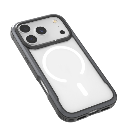 Apple iPhone 17 Pro Kılıf M-safe Şarj Özellikli Airbagli Raptic Shield Serisi Şeffaf Arka Yüzey Kapak - 5