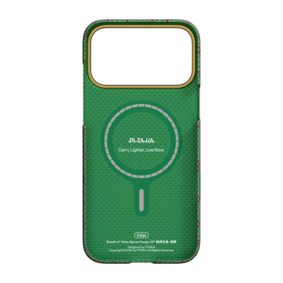 Apple iPhone 17 Pro Kılıf M-safe Şarj Özellikli Aramid Fiber Pitaka Breath of Veins Serisi Kapak - 13