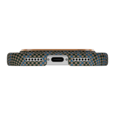 Apple iPhone 17 Pro Kılıf M-safe Şarj Özellikli Aramid Fiber Pitaka Breath of Veins Serisi Kapak - 8