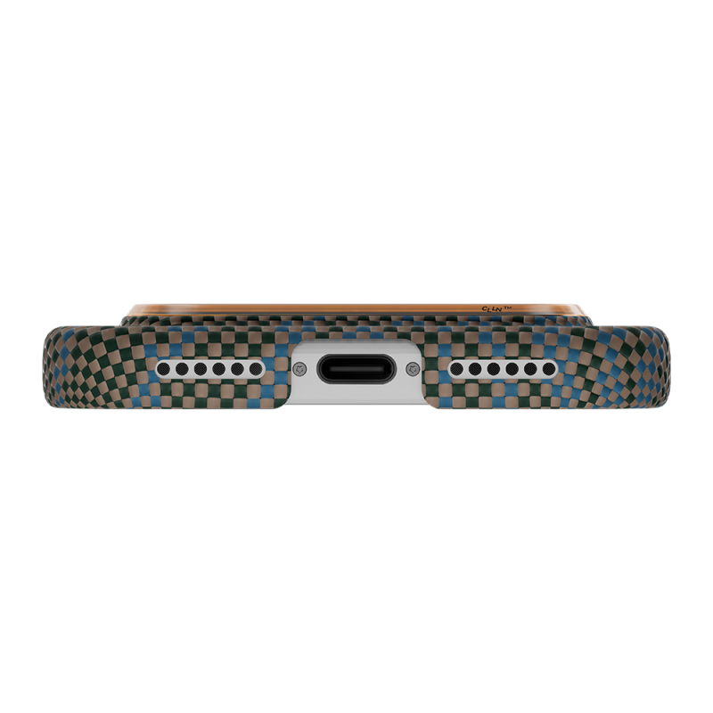 Apple iPhone 17 Pro Kılıf M-safe Şarj Özellikli Aramid Fiber Pitaka Breath of Veins Serisi Kapak - 8
