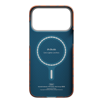 Apple iPhone 17 Pro Kılıf M-safe Şarj Özellikli Aramid Fiber Pitaka Tactile Woven Monogram Serisi Kapak - 14