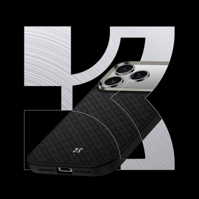 Apple iPhone 17 Pro Kılıf M-Safe Şarj Özellikli Benks ArmorPro ArmorGrid Serisi Kevlar Kapak - 12