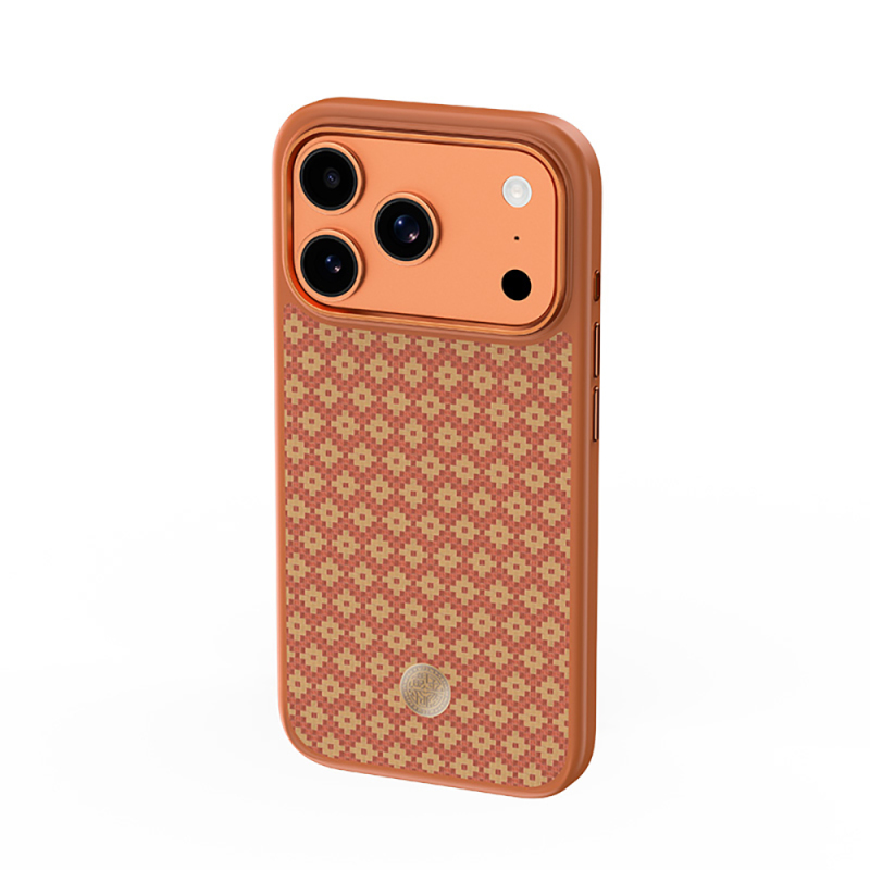 Apple iPhone 17 Pro Kılıf M-Safe Şarj Özellikli Benks ArmorPro ArmorGrid Serisi Kevlar Kapak - 39