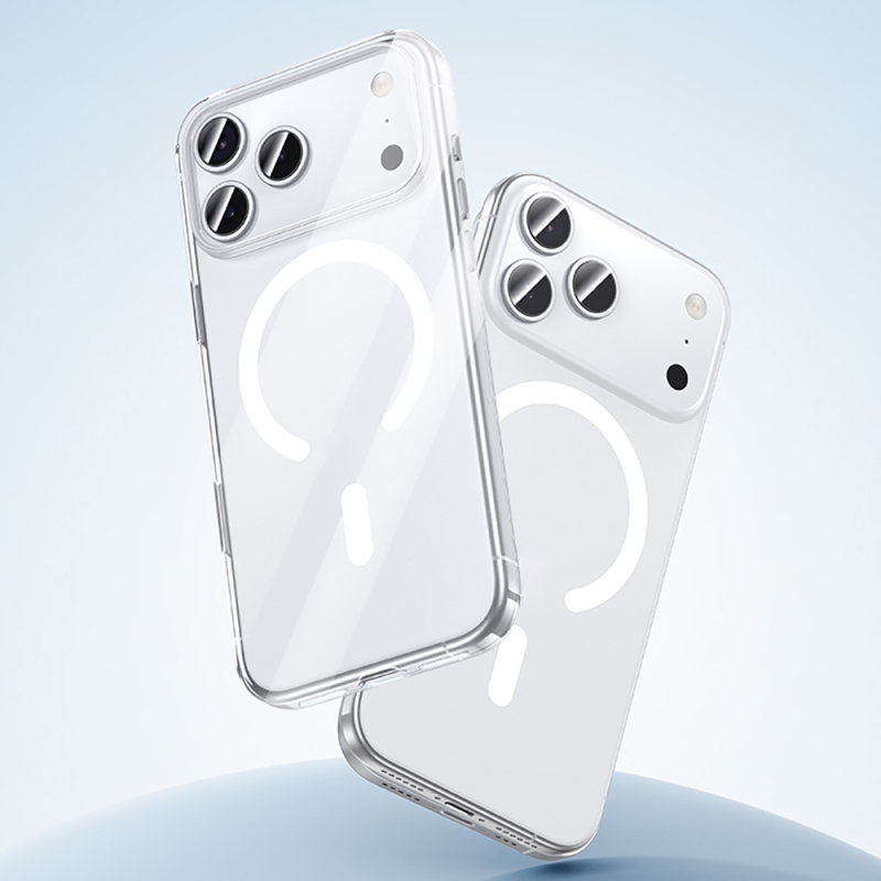 Apple iPhone 17 Pro Kılıf M-safe Şarj Özellikli Benks ​​​​​​Crystal Serisi Şeffaf Kapak - 6
