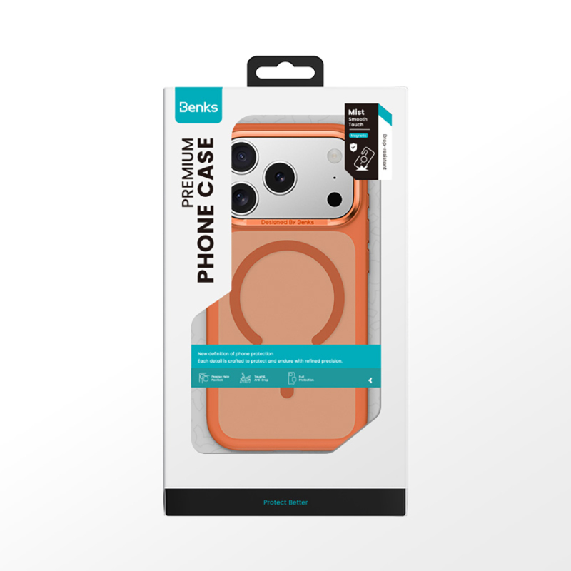 Apple iPhone 17 Pro Kılıf M-Safe Şarj Özellikli Benks Mist C-Magnet Kapak - 8