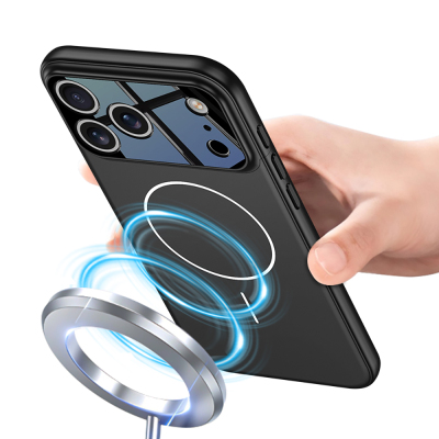 Apple iPhone 17 Pro Kılıf M-safe Şarj Özellikli Çift Parçalı Zore Napoli Kapak - 5