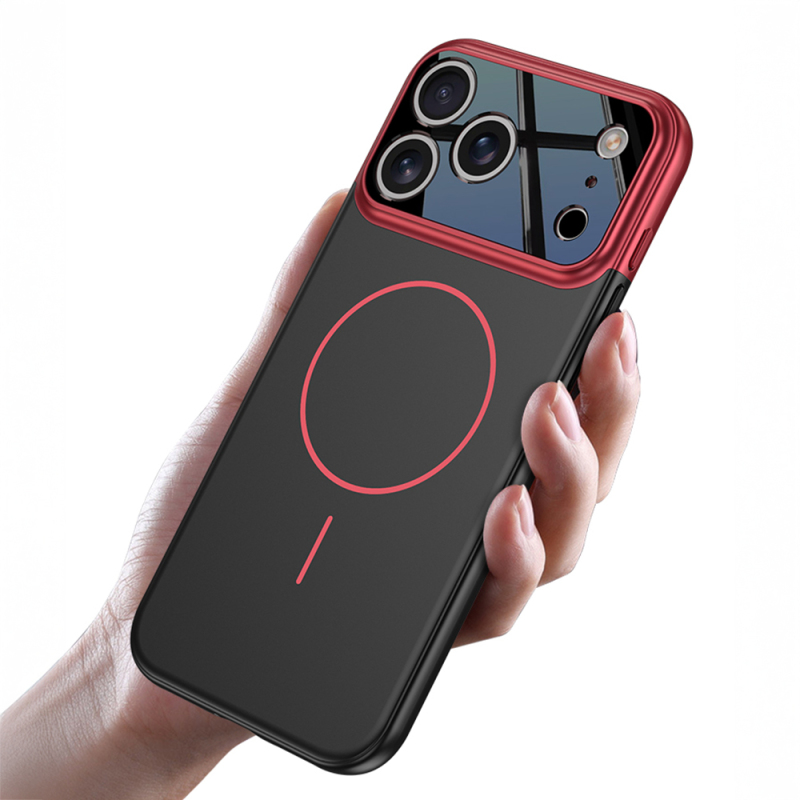 Apple iPhone 17 Pro Kılıf M-safe Şarj Özellikli Çift Parçalı Zore Napoli Kapak - 8