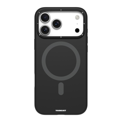 Apple iPhone 17 Pro Kılıf M-Safe Şarj Özellikli Kamera Standlı Youngkit Gel Cream Serisi Kapak - 1