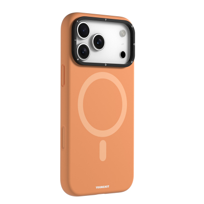 Apple iPhone 17 Pro Kılıf M-Safe Şarj Özellikli Kamera Standlı Youngkit Gel Cream Serisi Kapak - 5