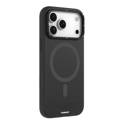 Apple iPhone 17 Pro Kılıf M-Safe Şarj Özellikli Kamera Standlı Youngkit Gel Cream Serisi Kapak - 6