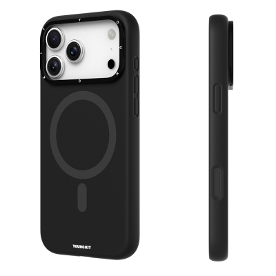 Apple iPhone 17 Pro Kılıf M-Safe Şarj Özellikli Kamera Standlı Youngkit Gel Cream Serisi Kapak - 9