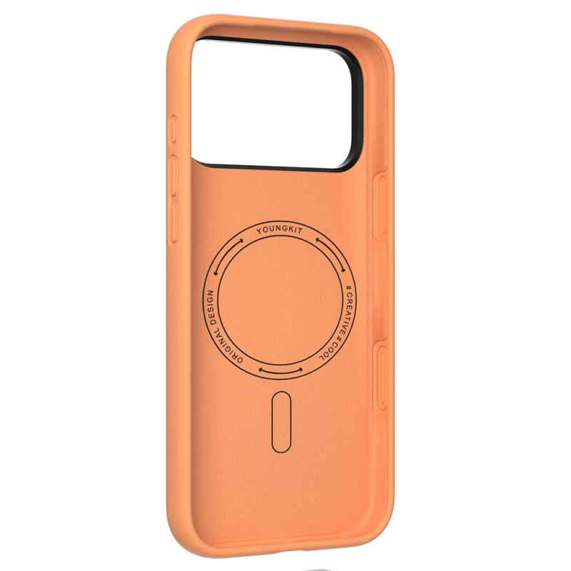 Apple iPhone 17 Pro Kılıf M-Safe Şarj Özellikli Kamera Standlı Youngkit Gel Cream Serisi Kapak - 12
