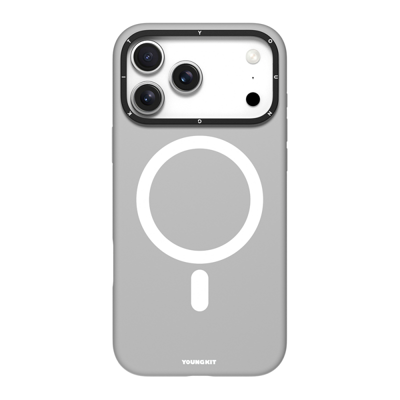 Apple iPhone 17 Pro Kılıf M-Safe Şarj Özellikli Kamera Standlı Youngkit Gel Cream Serisi Kapak - 3