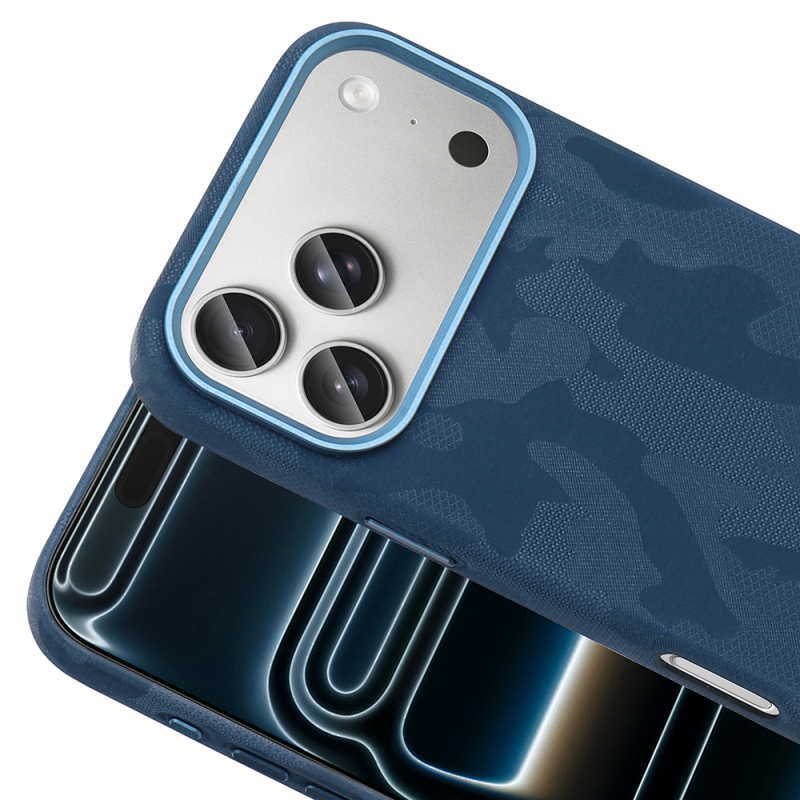 Apple iPhone 17 Pro Kılıf M-Safe Şarj Özellikli Kamuflaj Tasarımlı Zore Sera Sert PC Kapak - 9