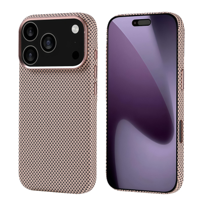 Apple iPhone 17 Pro Kılıf M-safe Şarj Özellikli Karbon Fiber Görünümlü Zore Nekst Kapak - 3