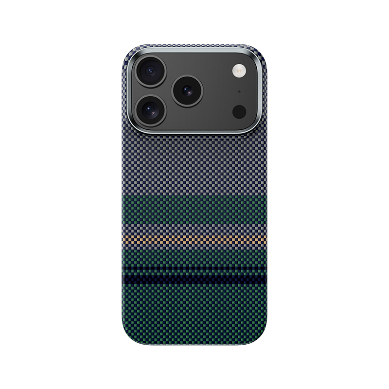 Apple iPhone 17 Pro Kılıf M-safe Şarj Özellikli Karbon Fiber Tasarımlı Benks Aurora ArmorPro Kevlar Kapak - 2