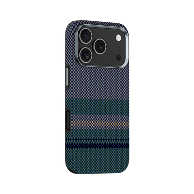 Apple iPhone 17 Pro Kılıf M-safe Şarj Özellikli Karbon Fiber Tasarımlı Benks Aurora ArmorPro Kevlar Kapak - 4
