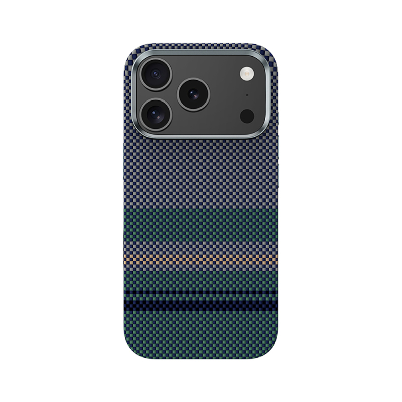 Apple iPhone 17 Pro Kılıf M-safe Şarj Özellikli Karbon Fiber Tasarımlı Benks Aurora ArmorPro Kevlar Kapak - 2