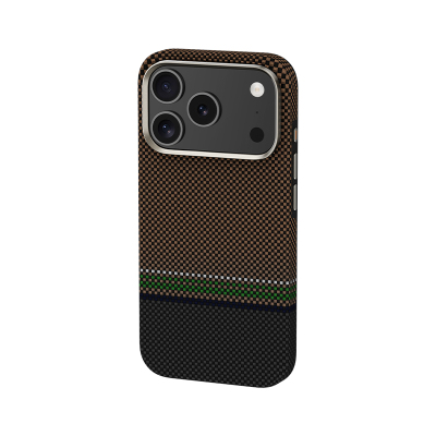 Apple iPhone 17 Pro Kılıf M-safe Şarj Özellikli Karbon Fiber Tasarımlı Benks Prestige ArmorPro Kevlar Kapak - 3