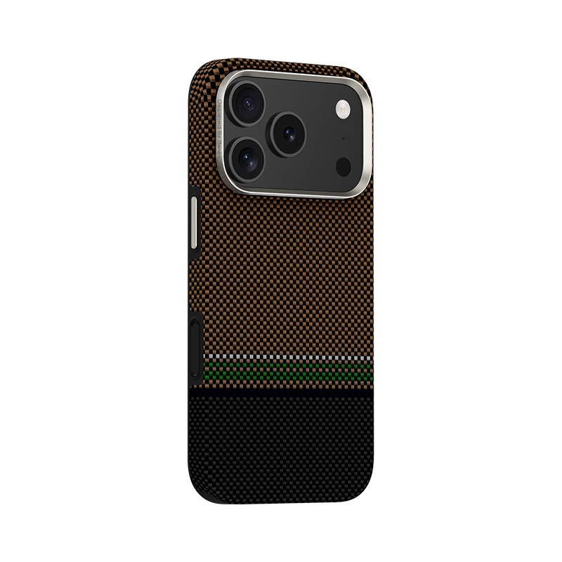 Apple iPhone 17 Pro Kılıf M-safe Şarj Özellikli Karbon Fiber Tasarımlı Benks Prestige ArmorPro Kevlar Kapak - 5