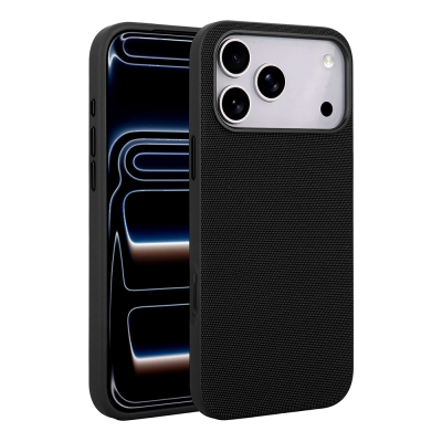 Apple iPhone 17 Pro Kılıf M-Safe Şarj Özellikli Kumaş Tasarımlı Zore Miami Sert PC Kapak - 5