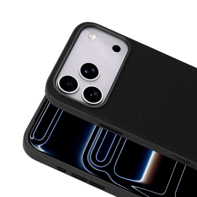 Apple iPhone 17 Pro Kılıf M-Safe Şarj Özellikli Kumaş Tasarımlı Zore Miami Sert PC Kapak - 17