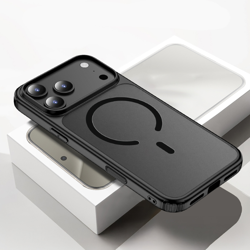 Apple iPhone 17 Pro Kılıf M-safe Şarj Özellikli Mat Arka Yüzey Wlons Lola Kapak - 7