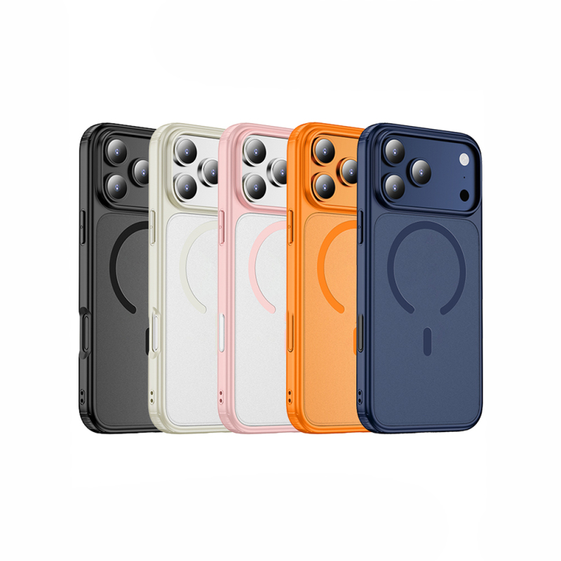 Apple iPhone 17 Pro Kılıf M-safe Şarj Özellikli Mat Arka Yüzey Wlons Lola Kapak - 14