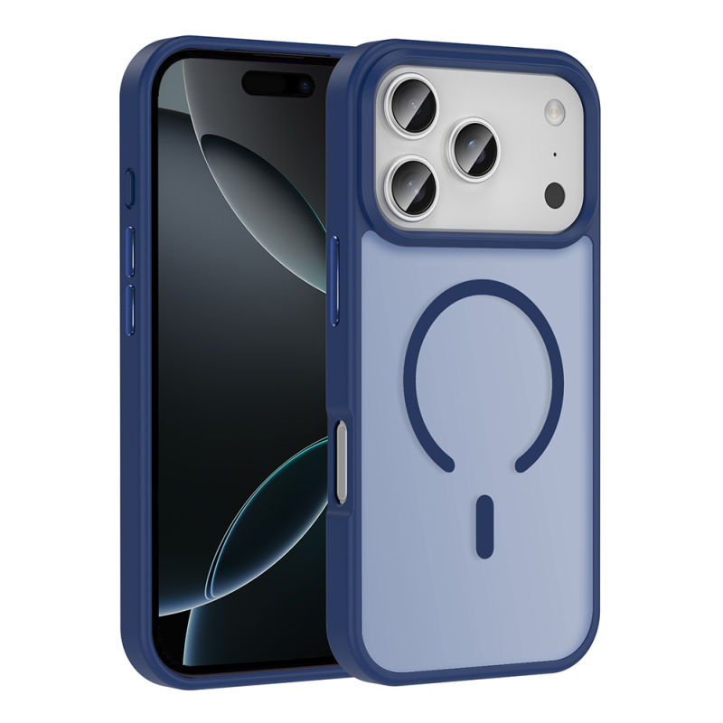 Apple iPhone 17 Pro Kılıf M-safe Şarj Özellikli Mat Arka Yüzey Zore Sio Kapak - 3