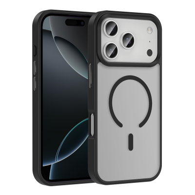 Apple iPhone 17 Pro Kılıf M-safe Şarj Özellikli Mat Arka Yüzey Zore Sio Kapak - 6