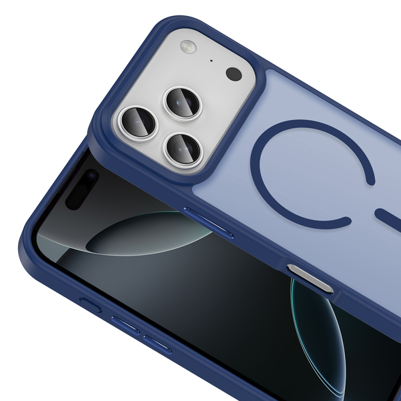 Apple iPhone 17 Pro Kılıf M-safe Şarj Özellikli Mat Arka Yüzey Zore Sio Kapak - 12