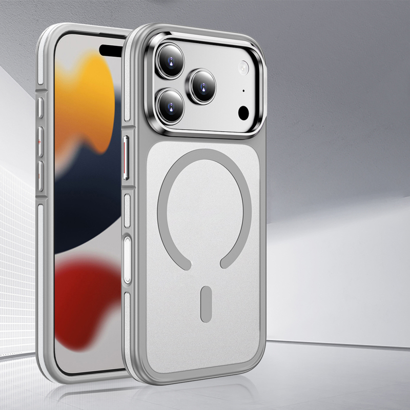 Apple iPhone 17 Pro Kılıf M-safe Şarj Özellikli Mat Görünümlü Wlons Vevo Kapak - 8