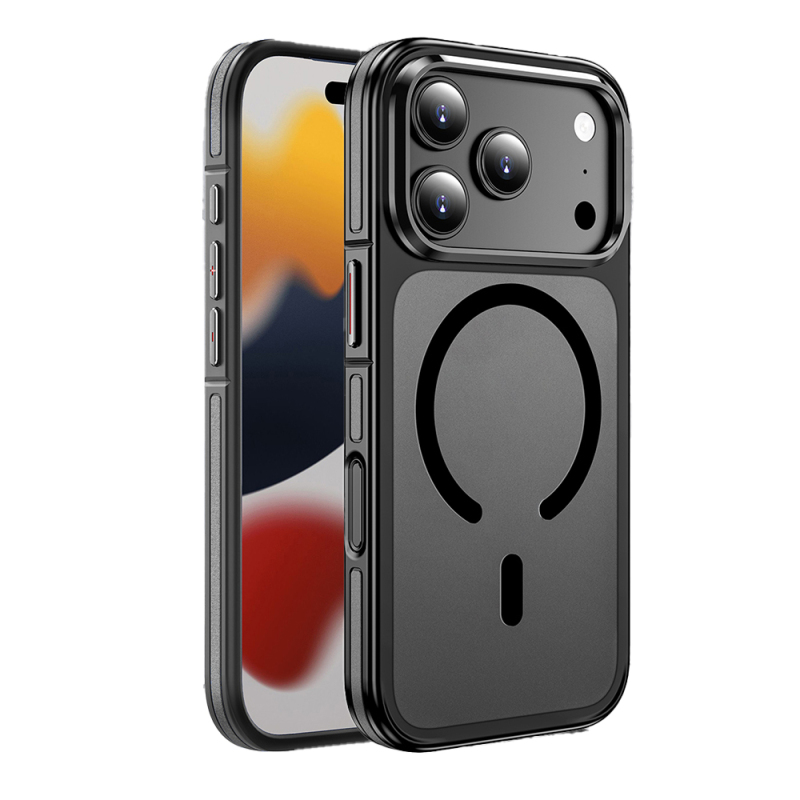 Apple iPhone 17 Pro Kılıf M-safe Şarj Özellikli Mat Görünümlü Wlons Vevo Kapak - 5