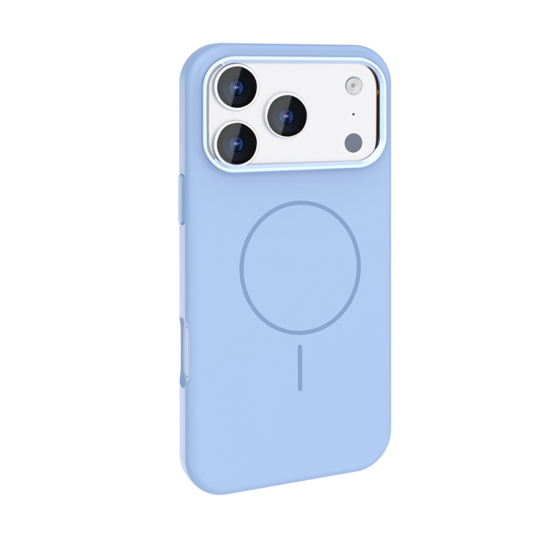 Apple iPhone 17 Pro Kılıf M-Safe Şarj Özellikli Metal Kamera Çerçeveli Zore Edi Silikon Kapak - 13