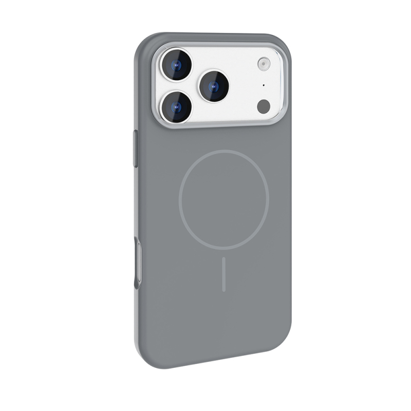 Apple iPhone 17 Pro Kılıf M-Safe Şarj Özellikli Metal Kamera Çerçeveli Zore Edi Silikon Kapak - 14