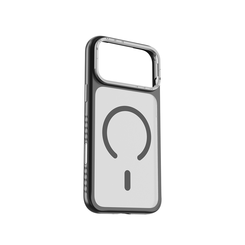 Apple iPhone 17 Pro Kılıf M-safe Şarj Özellikli Metal Kamera Standlı Lenyes CK226 PC Kapak - 2