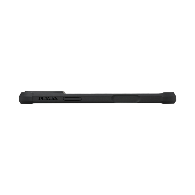 Apple iPhone 17 Pro Kılıf M-safe Şarj Özellikli Pitaka Aramid Pro Guard Serisi Black-Gray Kapak - 4