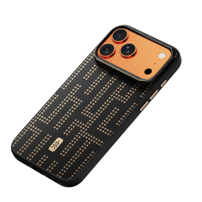 Apple iPhone 17 Pro Kılıf M-safe Şarj Özellikli Raptic Aramid Dual Grid Serisi Kapak - 13
