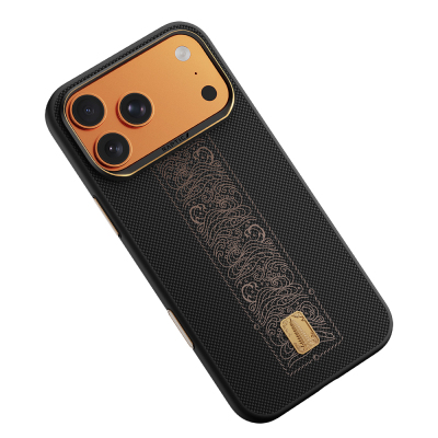 Apple iPhone 17 Pro Kılıf M-safe Şarj Özellikli Raptic Aramid Dual Rise Serisi 24 Ayar Altın Kaplamalı Kapak - 2