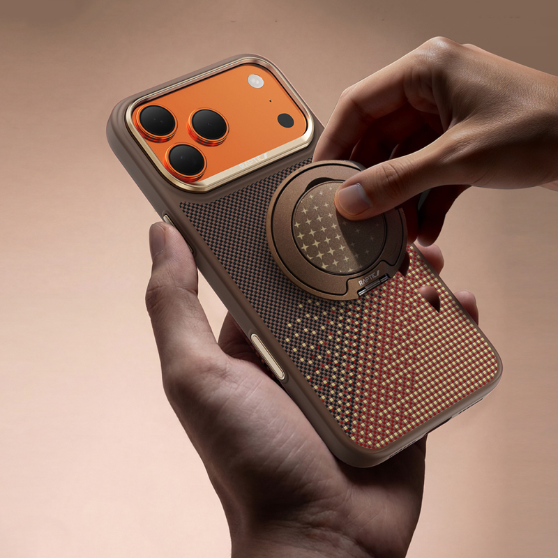 Apple iPhone 17 Pro Kılıf M-safe Şarj Özellikli Raptic Aramid Dual Serenity Serisi Kapak - 7