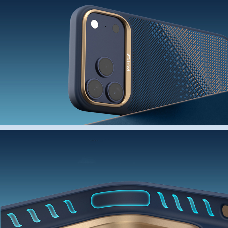 Apple iPhone 17 Pro Kılıf M-safe Şarj Özellikli Raptic Aramid Dual Serenity Serisi Kapak - 11