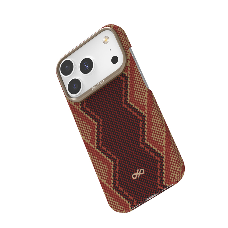 Apple iPhone 17 Pro Kılıf M-safe Şarj Özellikli Raptic Aramid Skin Bionic Serisi Kapak - 6