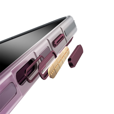 Apple iPhone 17 Pro Kılıf M-safe Şarj Özellikli Sert PC Wlons Arvox Standlı Kapak - 7